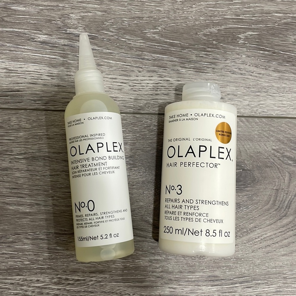 Brand new, unopened Olaplex No. 0 + No. 3